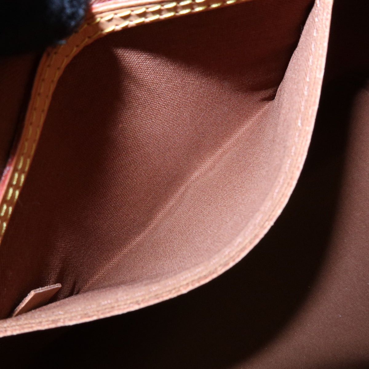 Louis Vuitton Monogram Alma Canvas Leather Hand Bag Brown M51130