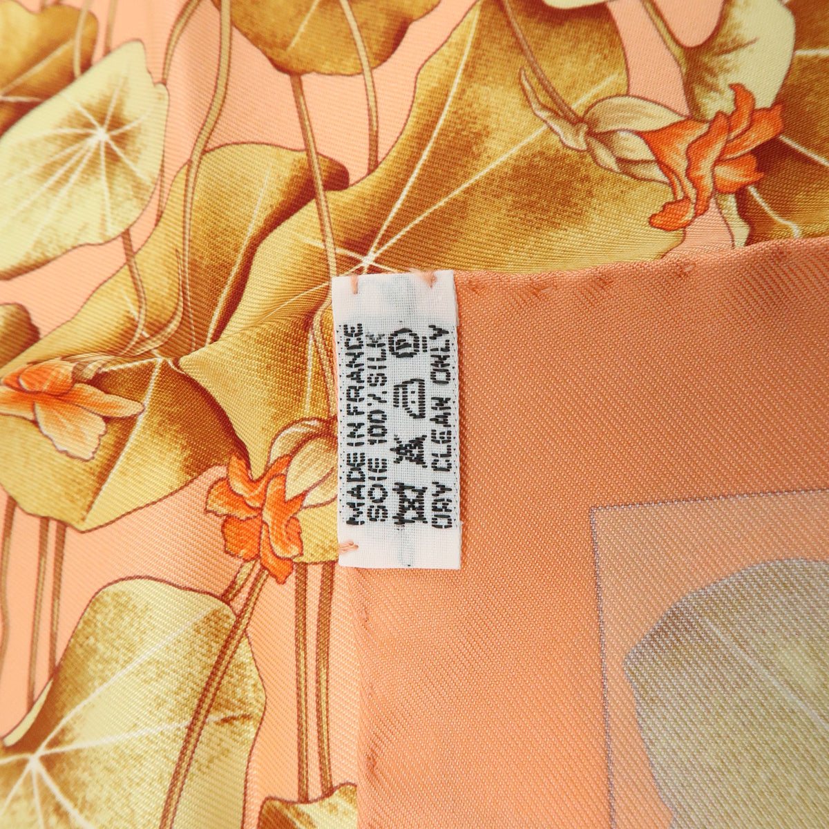 HERMES Carre 45 Lot of 2 Silk 100% Scarf Les Capucines EFFLUVES