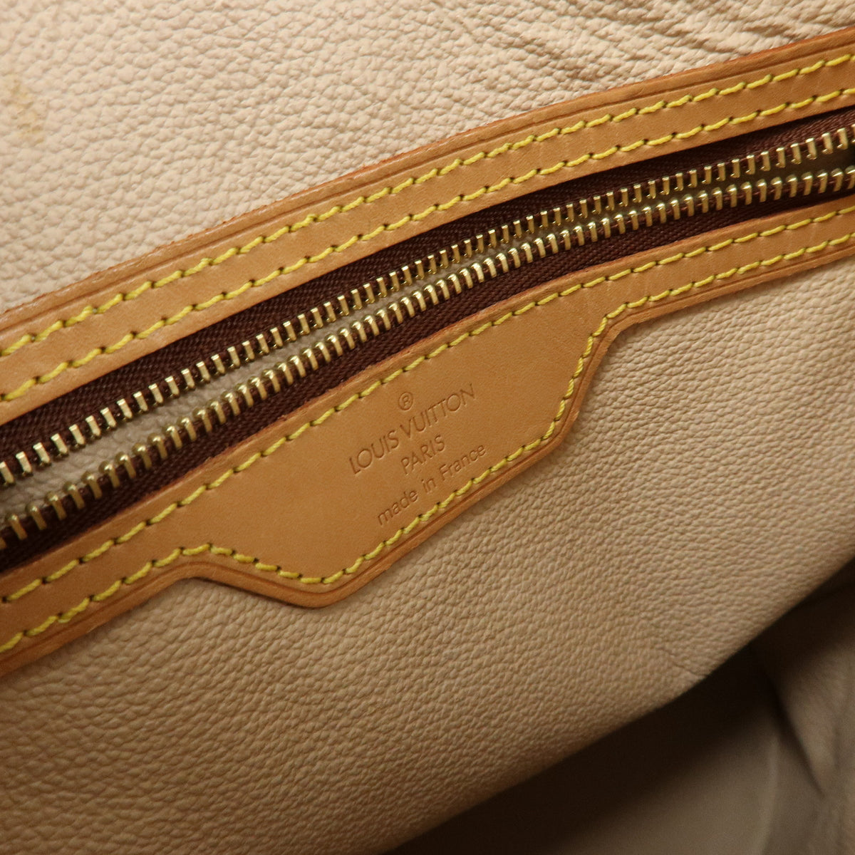 Louis Vuitton Monogram Canvas Leather Bucket PM Hand Bag Brown M42238