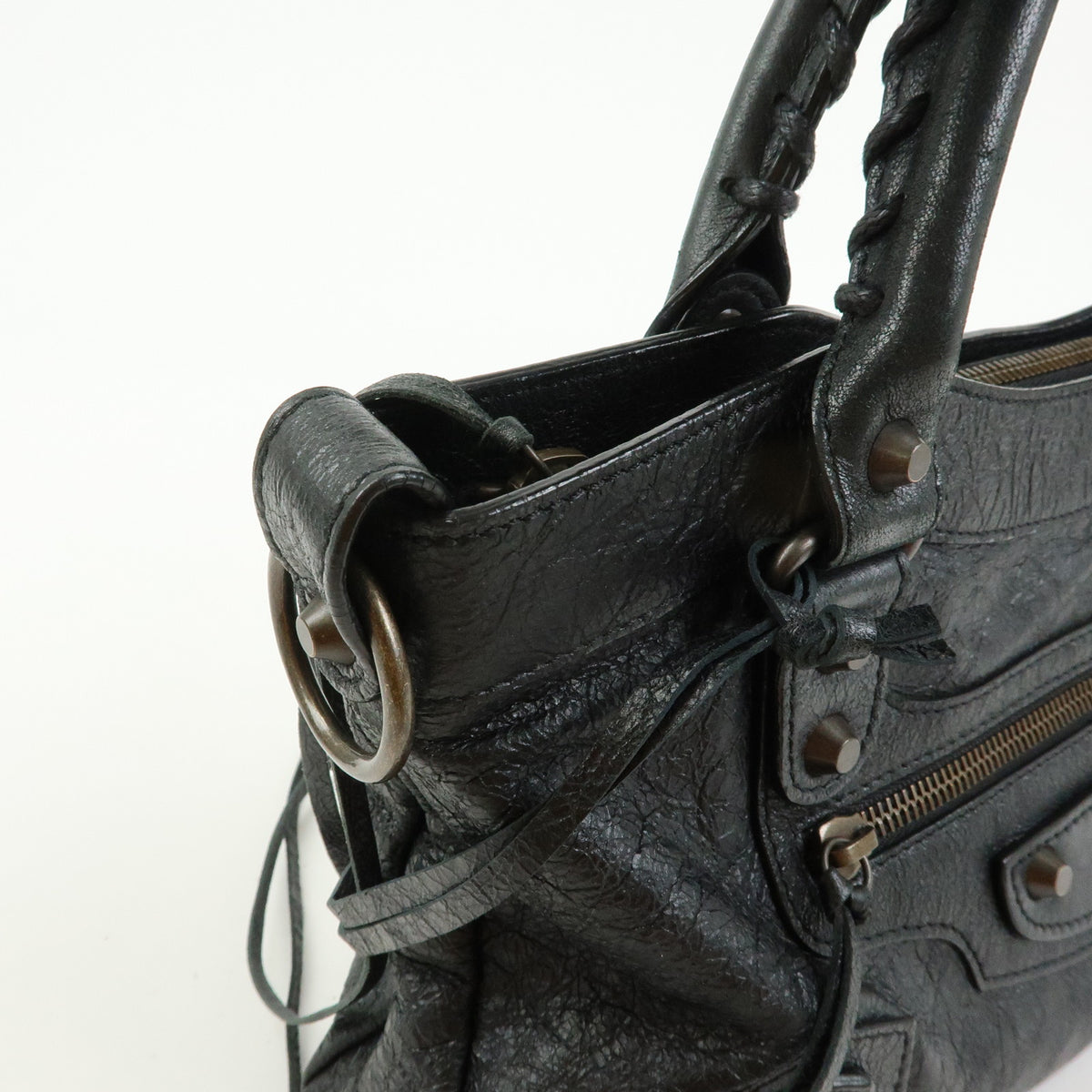 BALENCIAGA The First Leather 2Way Bag Shoulder Bag Hand Bag 103208