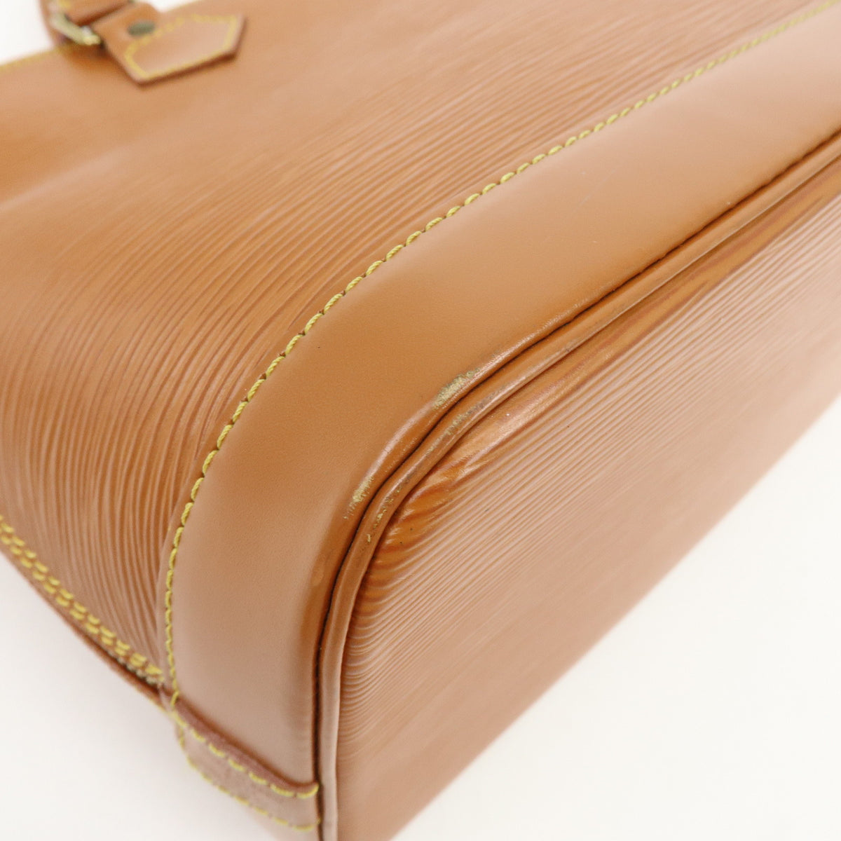 Louis Vuitton Epi Alma PM Hand Bag Zipang Gold M52148