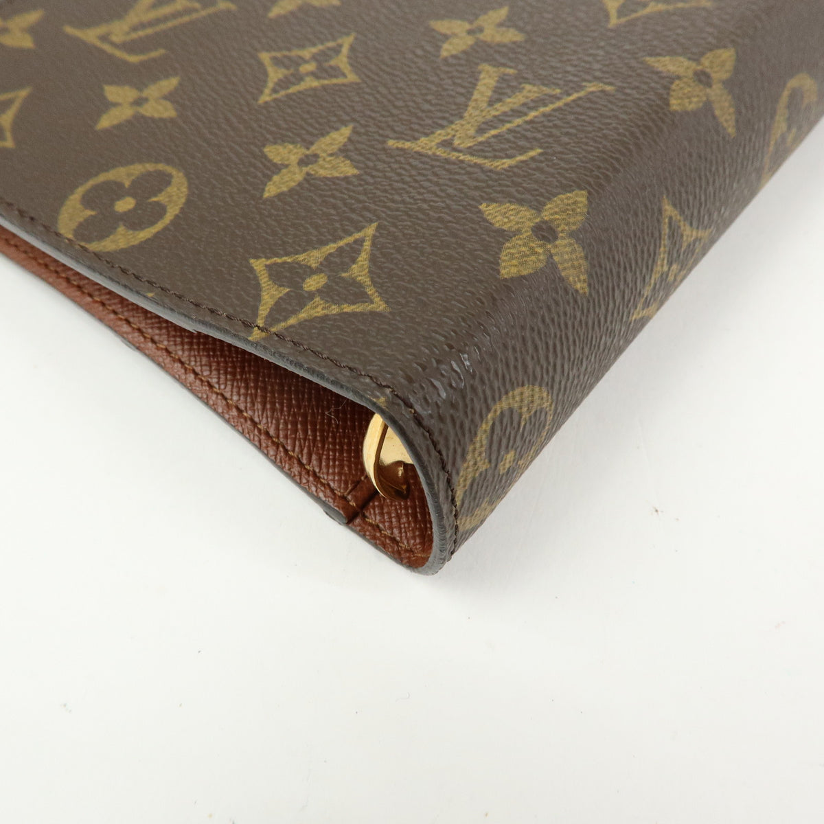 Louis Vuitton Monogram Agenda MM Planner Cover Brown R20105
