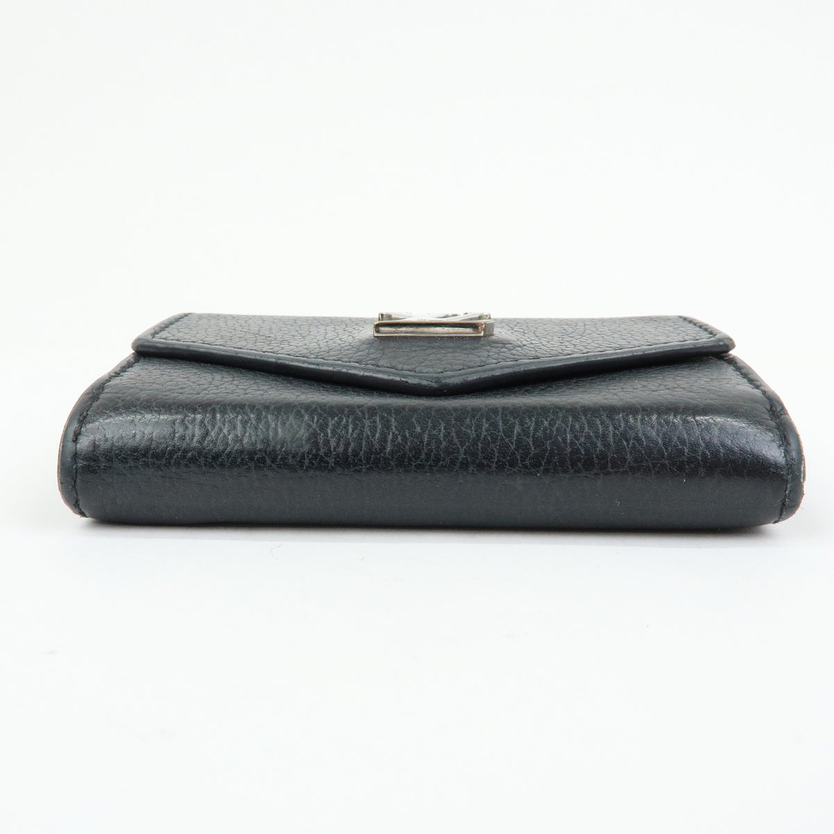 Louis Vuitton Logo Portefeuille Lock Mini Compact Wallet Noir M63921