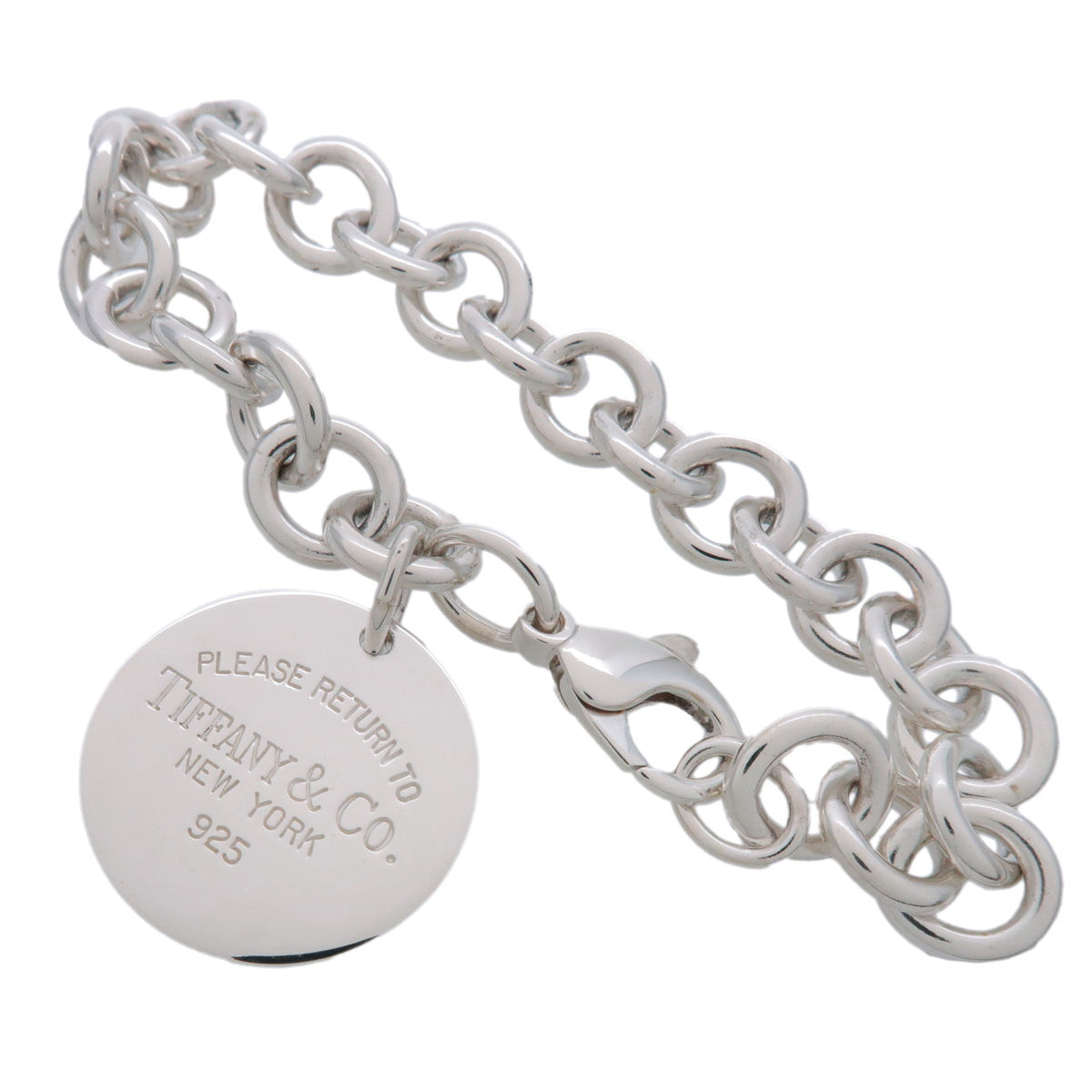 Tiffany & Co Return to Tiffany Round Tag Bracelet SV925 Silver