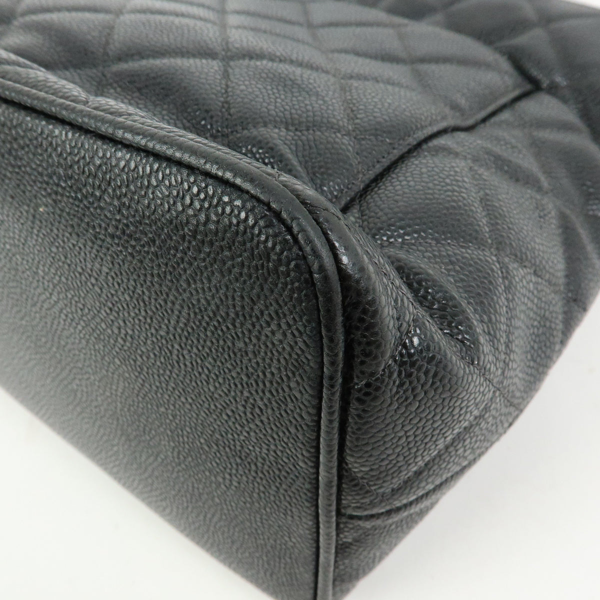 CHANEL Matelasse COCO Mark Medallion Tote Bag Hand Bag Black A01804