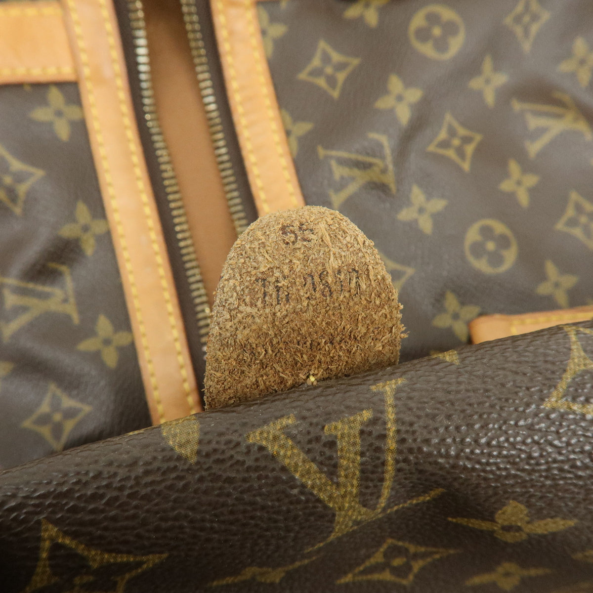 Louis Vuitton Monogram Sac Souple 55 Boston Bag Brown M41622