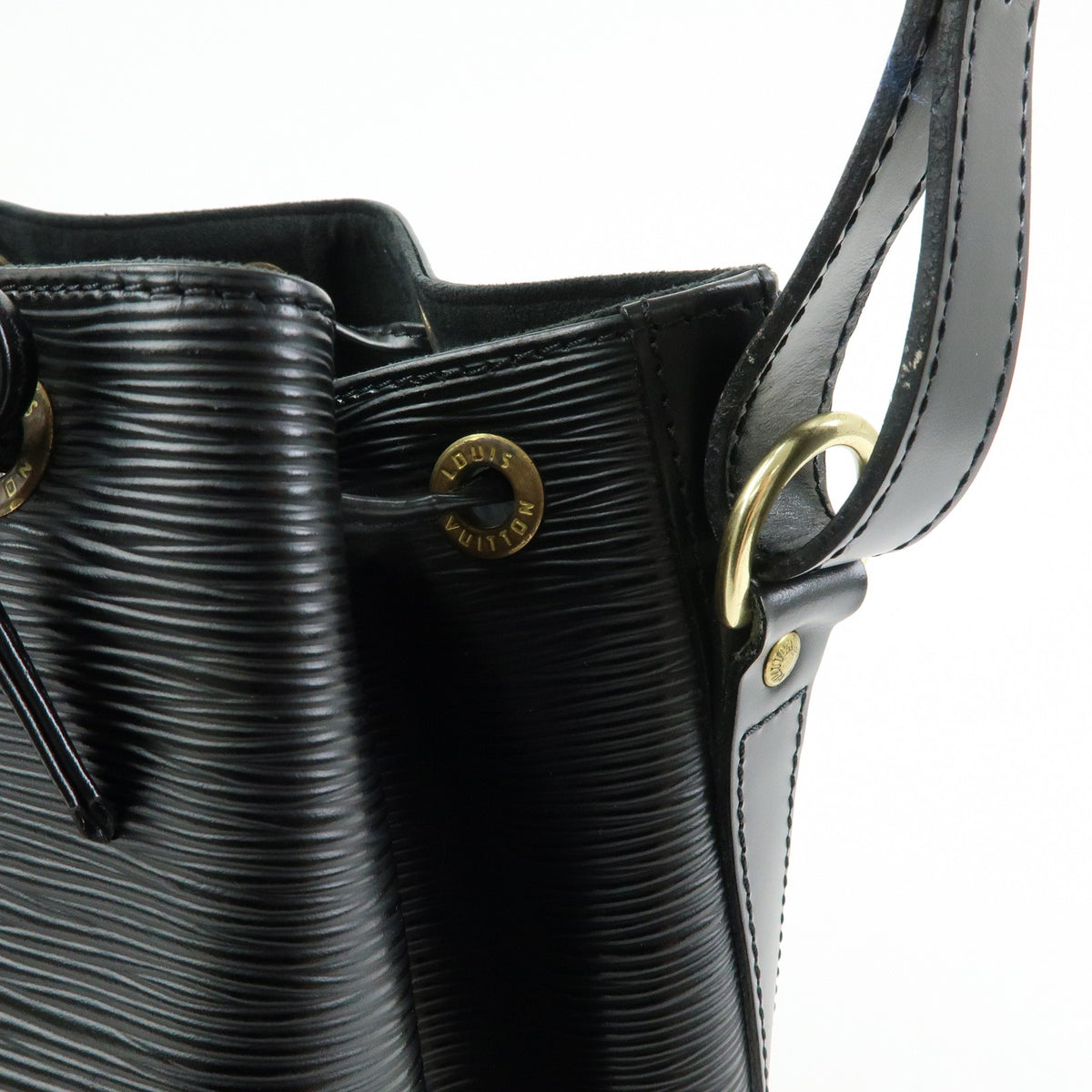 Louis Vuitton Epi Petit Noe Leather Shoulder Bag Noir Black M59012
