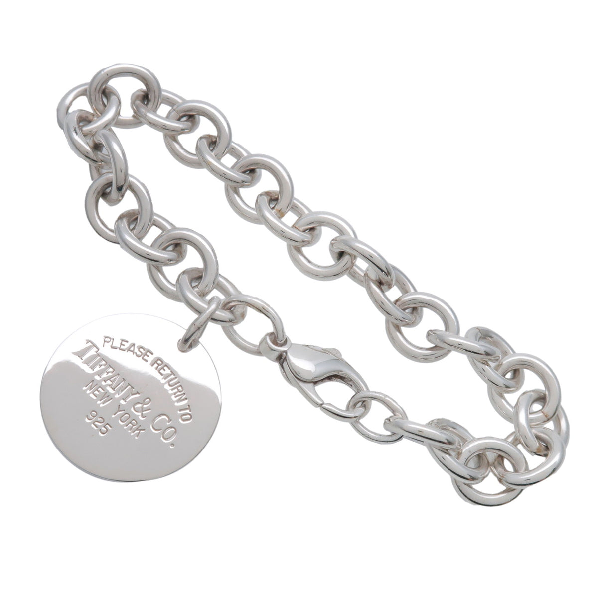 Tiffany & Co Return to Tiffany Round Tag Bracelet SV925 Silver