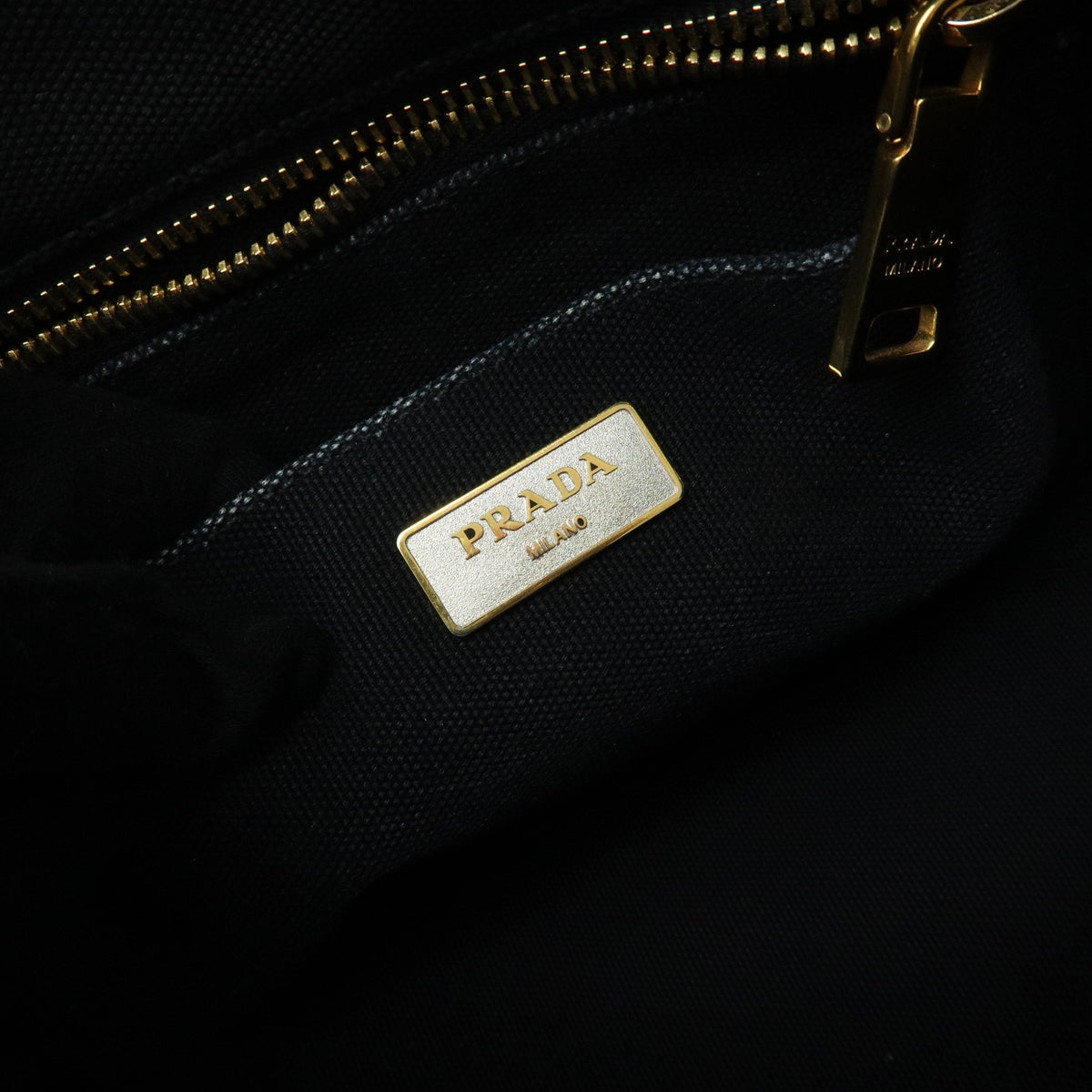 PRADA Triangle Logo Canapa Mini 2Way Bag Hand Shoulder Bag Black B2439G
