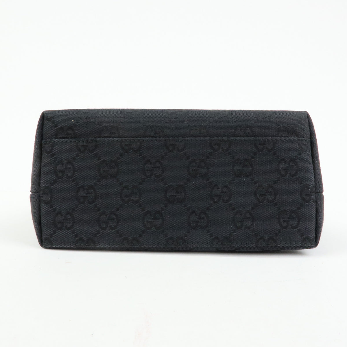 GUCCI GG Canvas Leather Mini Tote Bag Hand Bag Black 002・1079