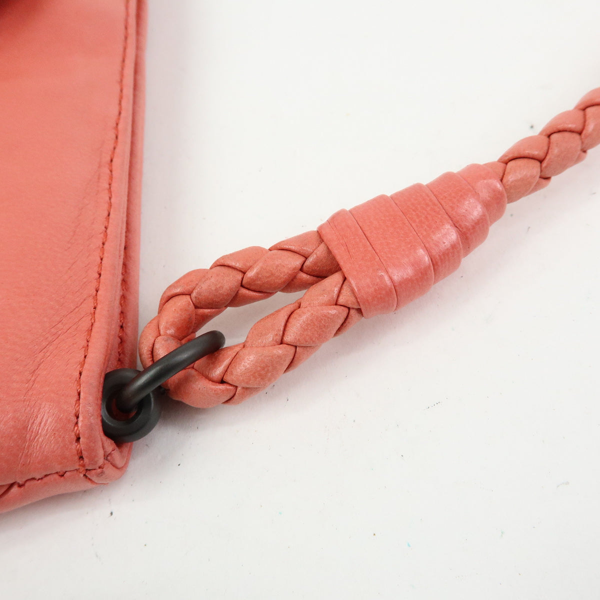 BOTTEGA VENETA Intrecciato Leather Hand Bag Shoulder Bag Pink 120773