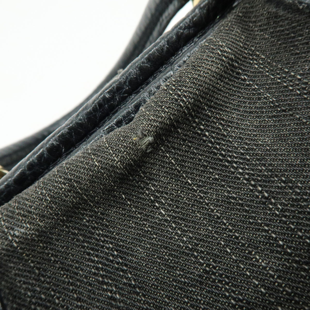 Louis Vuitton Monogram Denim Neo Cabby GM Hand Bag Noir M95352