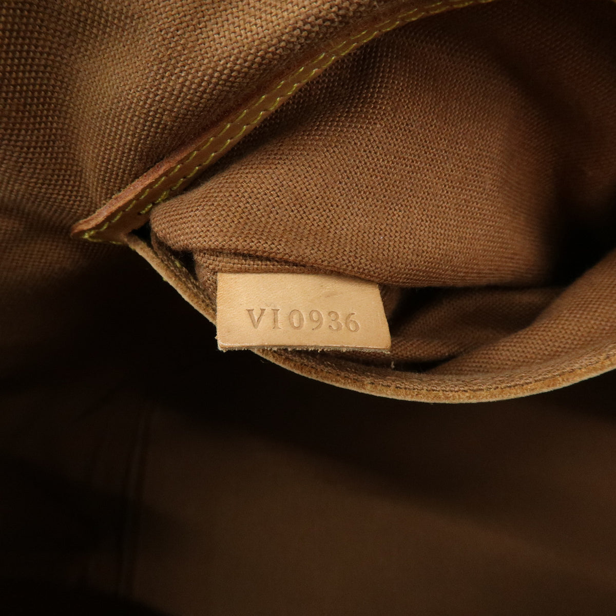 Louis Vuitton Monogram Alma Canvas Leather Hand Bag Brown M51130