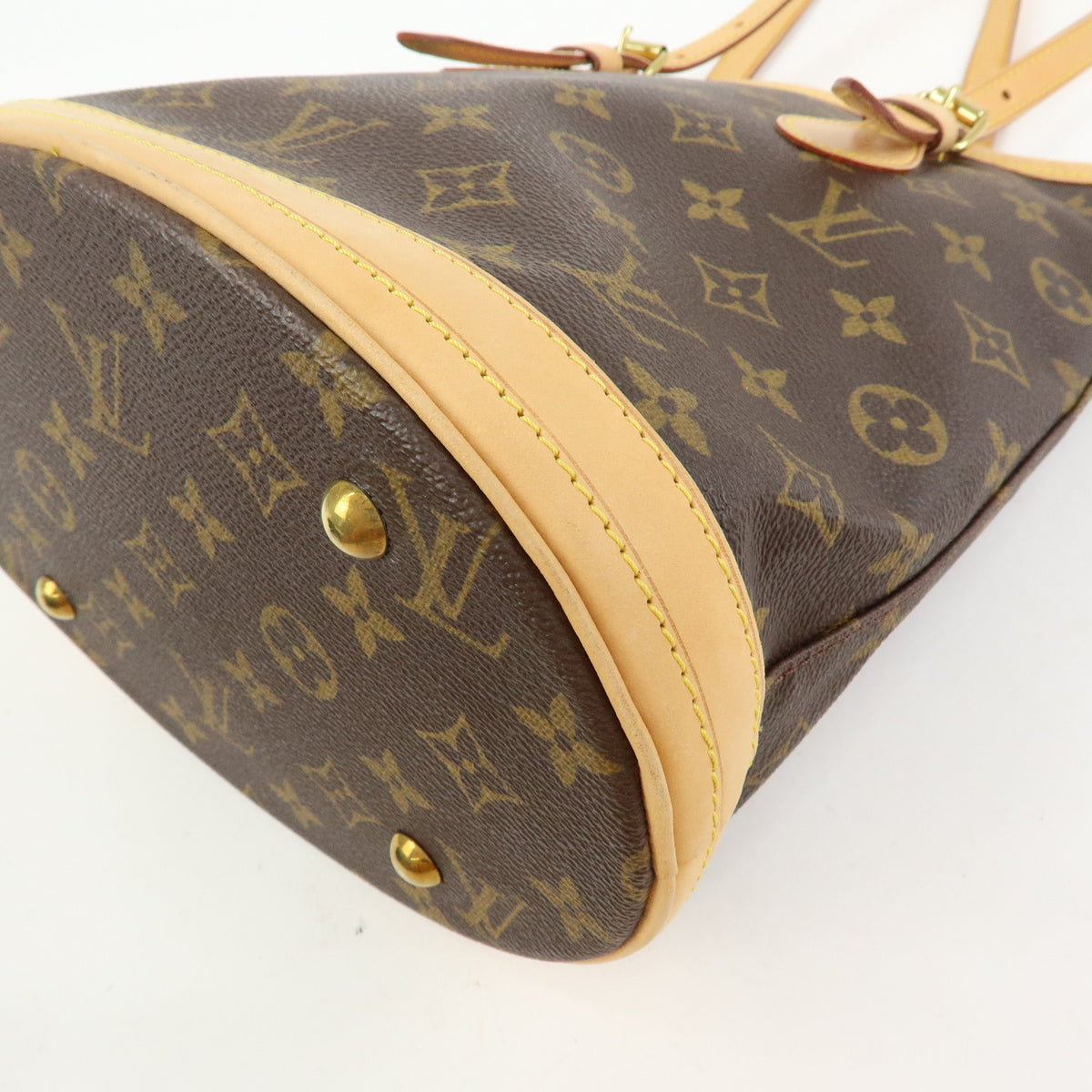 Louis Vuitton Monogram Bucket PM Canvas Hand Bag Brown M42238