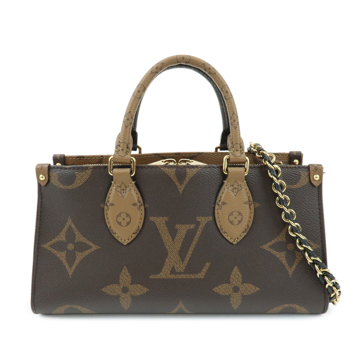 Louis Vuitton Monogram Giant On The Go EW Chain 2Way Bag Brown M14236