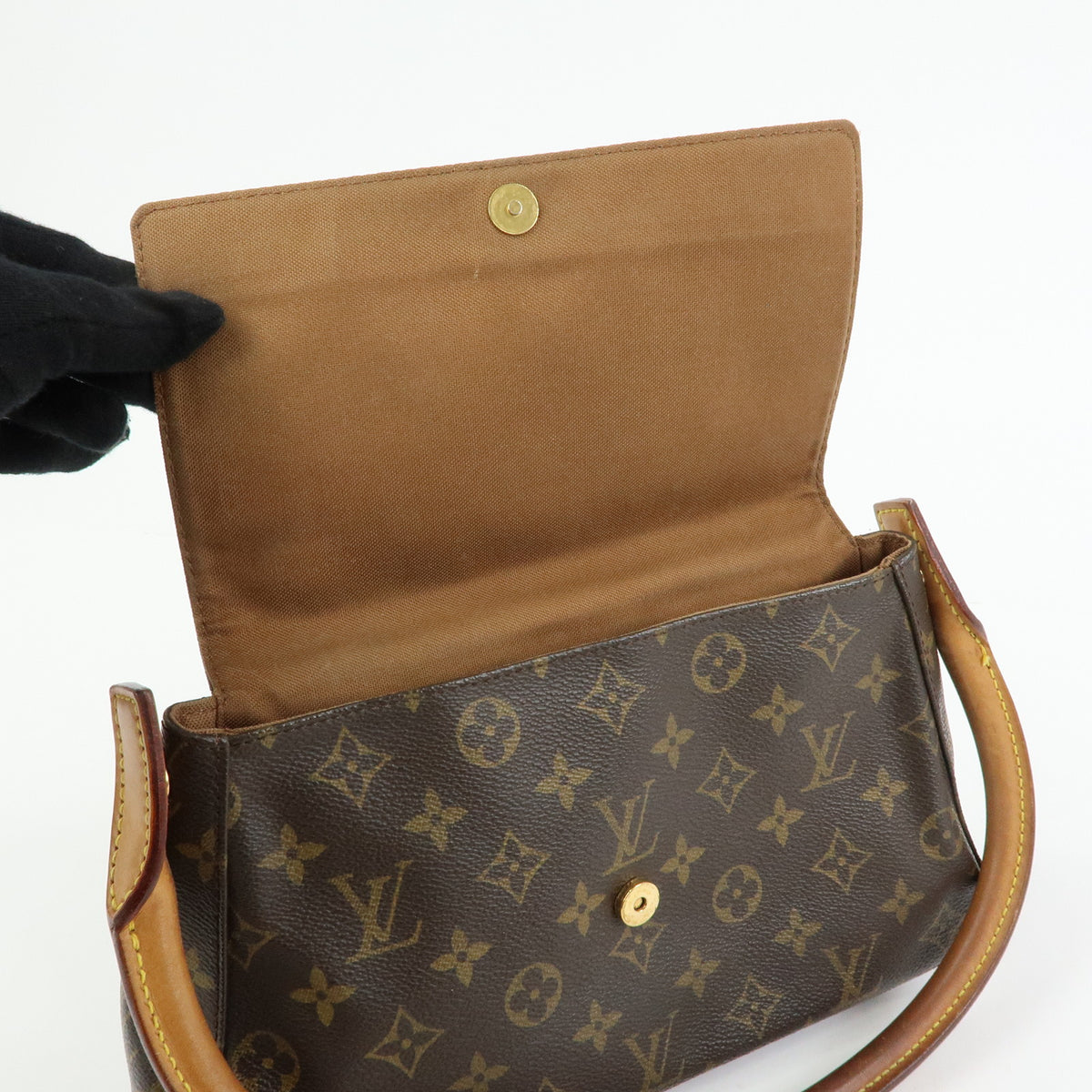 Louis Vuitton Monogram Mini Looping Shoulder Bag Brown M51147
