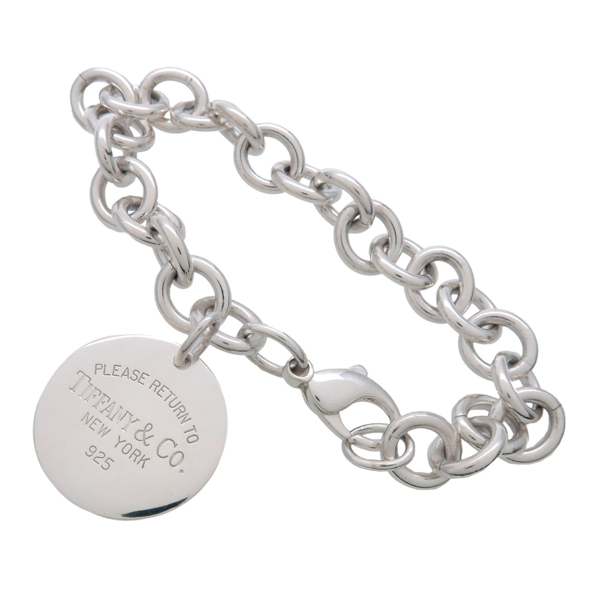 Tiffany & Co Return to Tiffany Round Tag Bracelet SV925 Silver