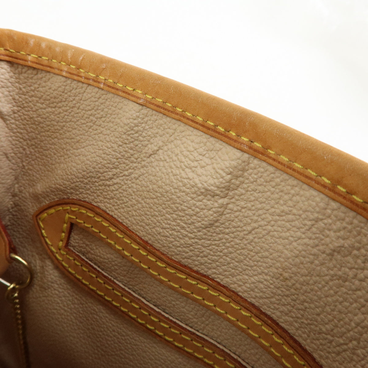 Louis Vuitton Monogram Canvas Leather Bucket PM Hand Bag Brown M42238
