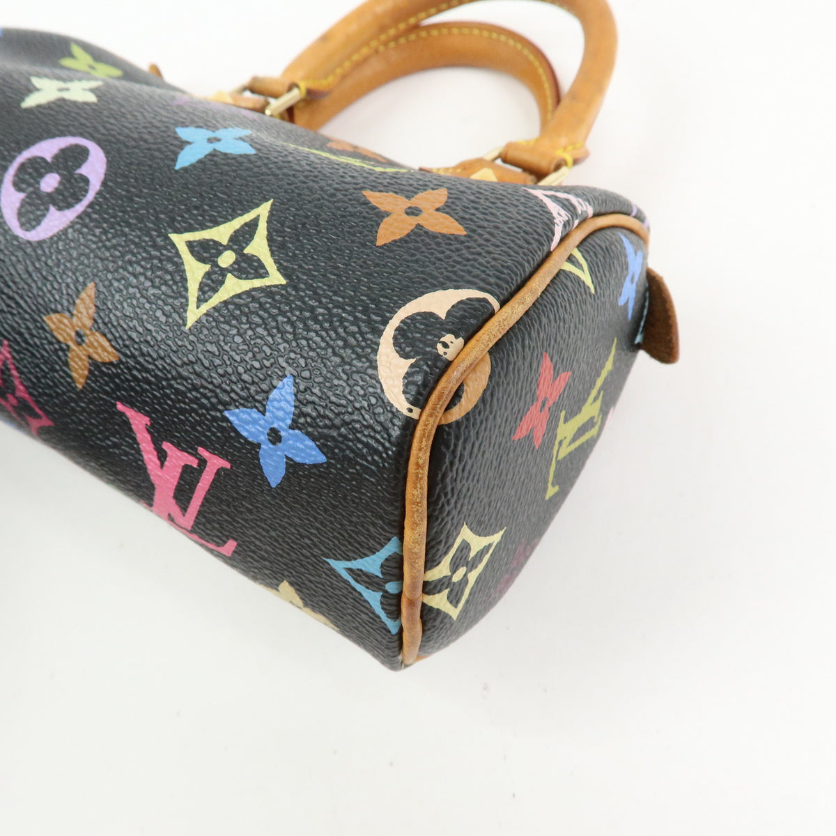Louis Vuitton Monogram Multicolor Mini Speedy and Strap Noir Lot M92644