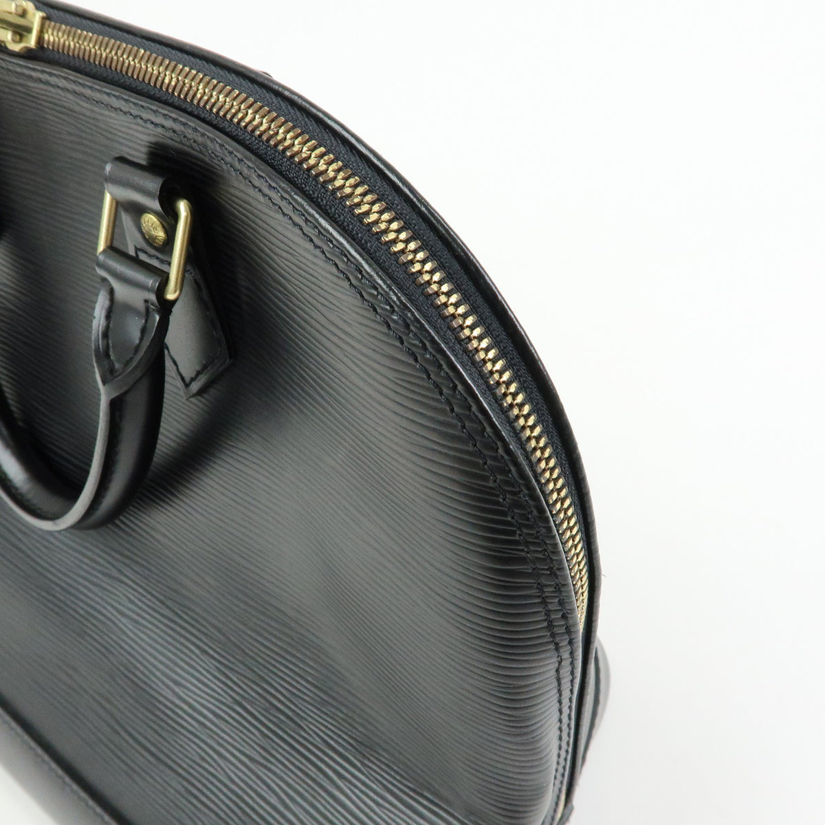 Louis Vuitton Epi Alma Leather Hand Bag Noir Black M52142