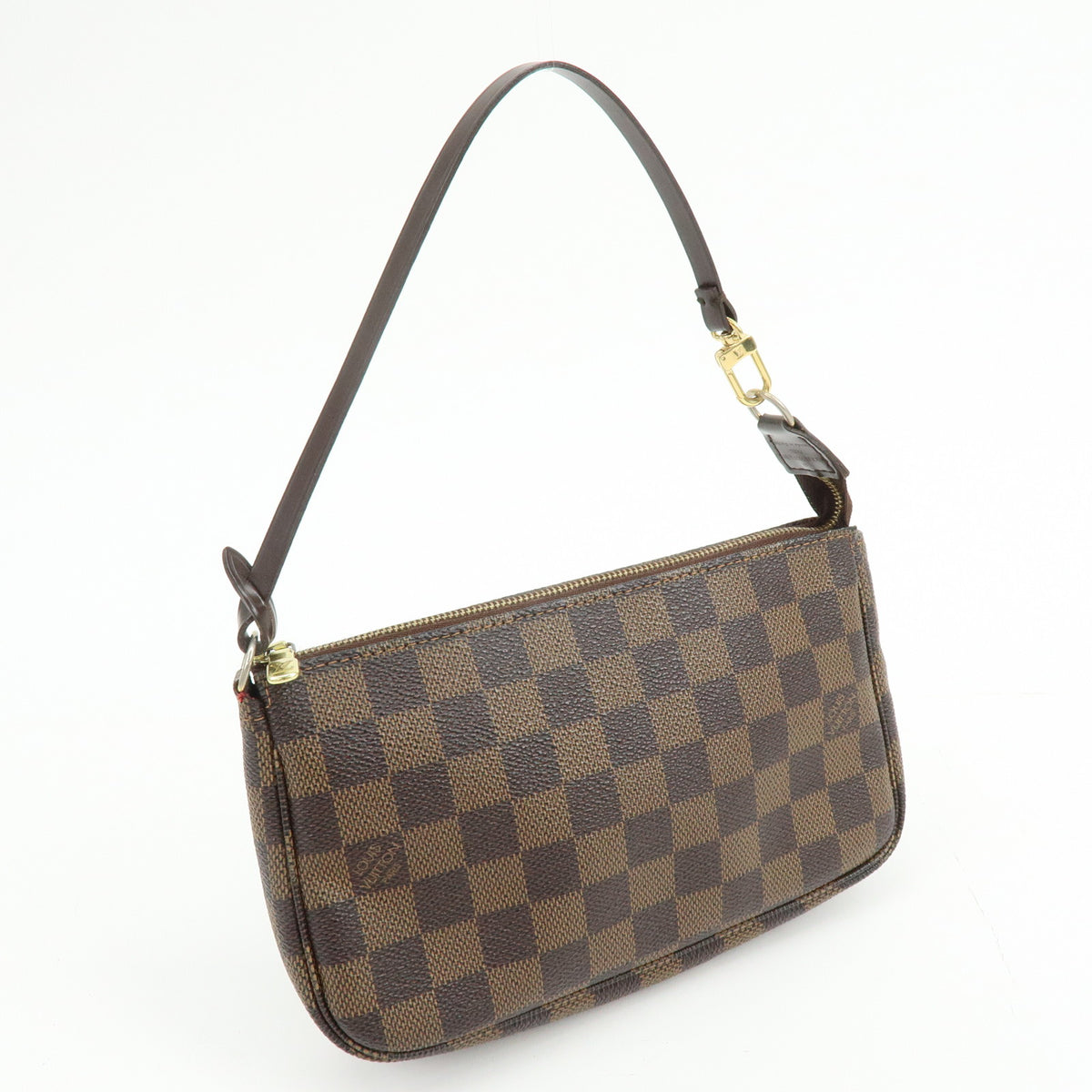 Louis Vuitton Damier Ebene Pochette Accessoires Hand Bag Brown N51985