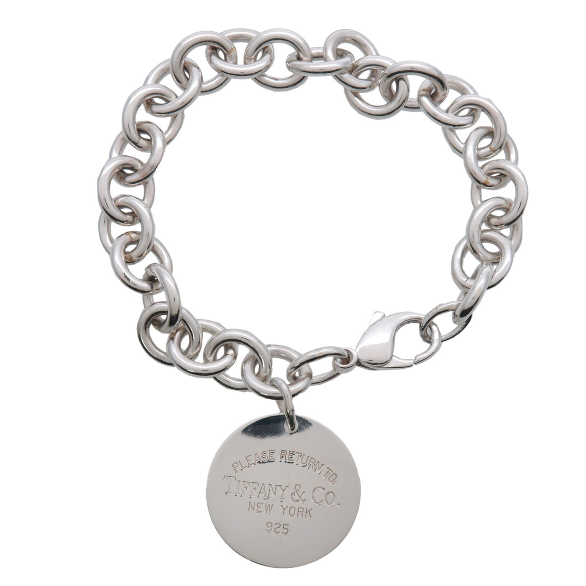 Tiffany & Co Return to Tiffany Round Tag Bracelet SV925 Silver