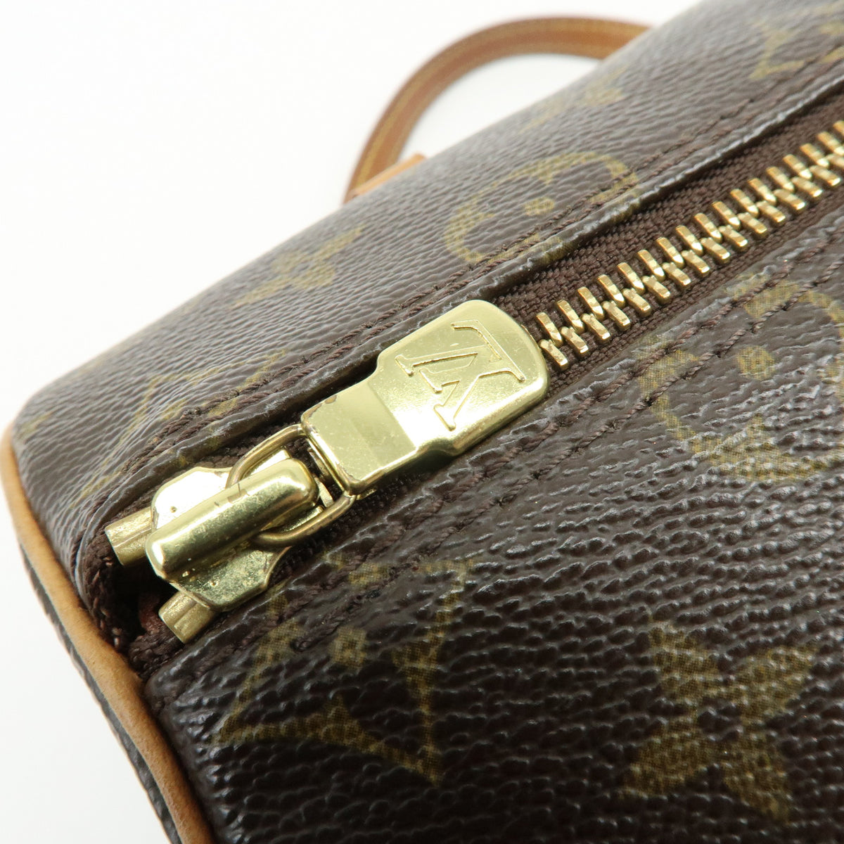 Louis Vuitton Monogram Papillon 26 Hand Bag Old Style Brown M51366