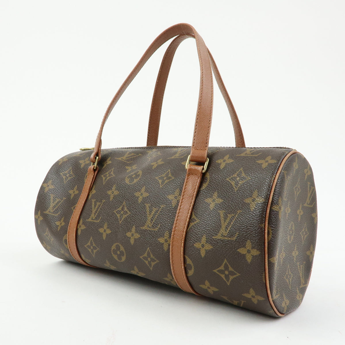 Louis Vuitton Monogram Papillon 30 Hand Bag Brown M51365