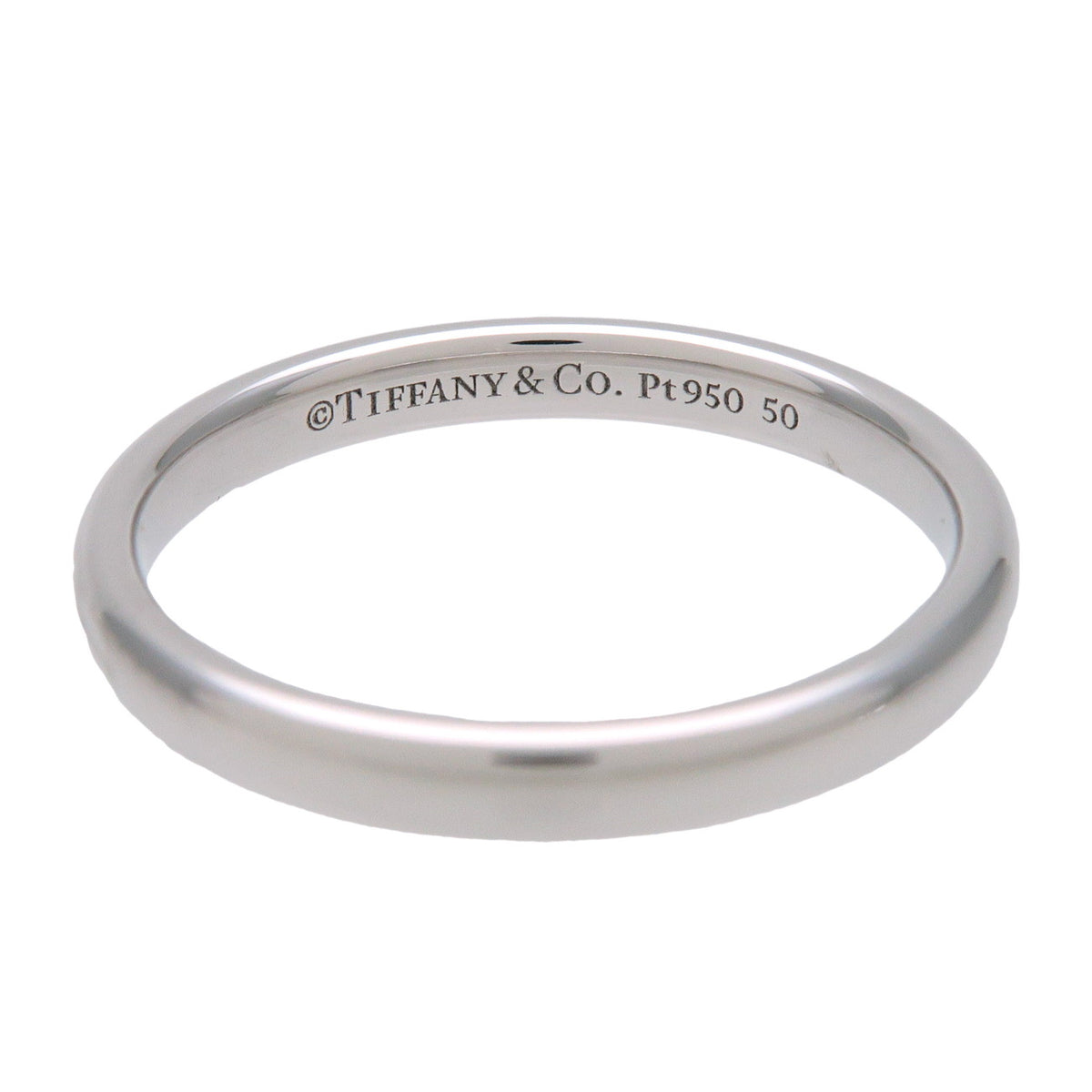 Tiffany & Co Forever Wedding Ring Classic Band Ring PT950 Platinum US6