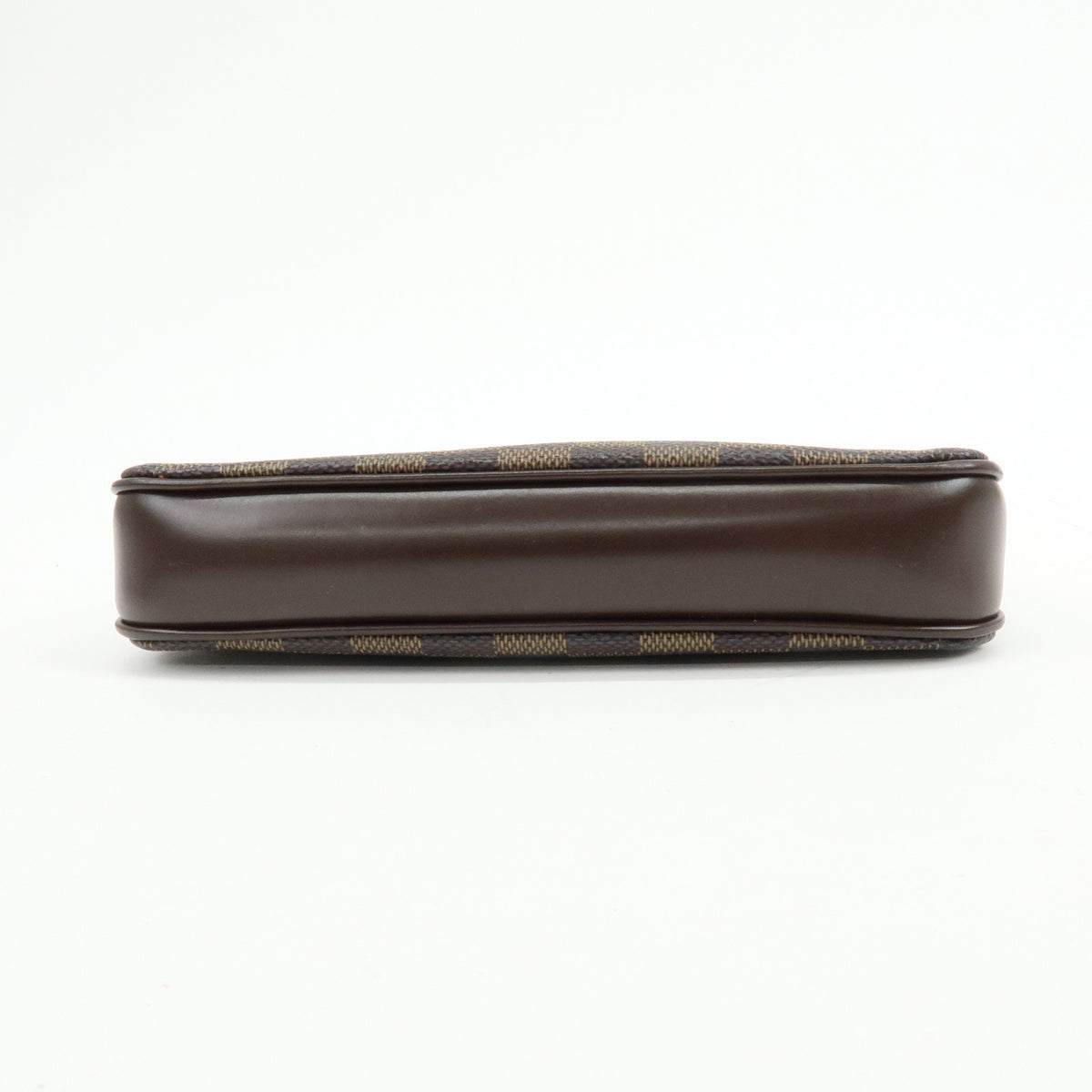 Louis Vuitton Damier Ebene Navona Leather Hand Bag Pouch Brown N51983