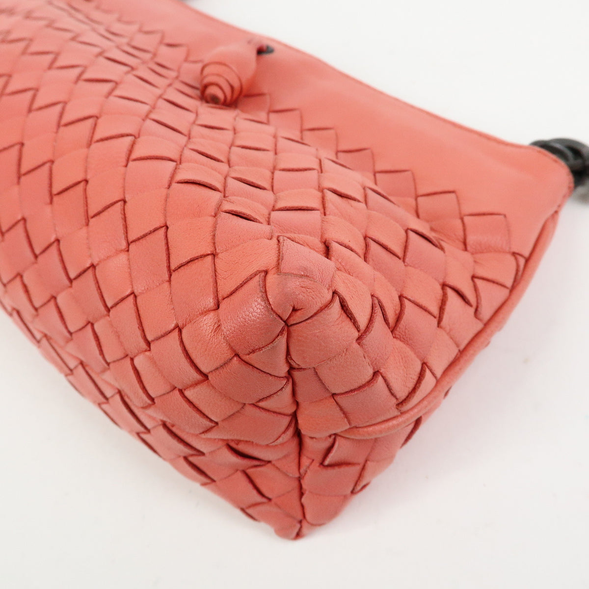 BOTTEGA VENETA Intrecciato Leather Hand Bag Shoulder Bag Pink 120773