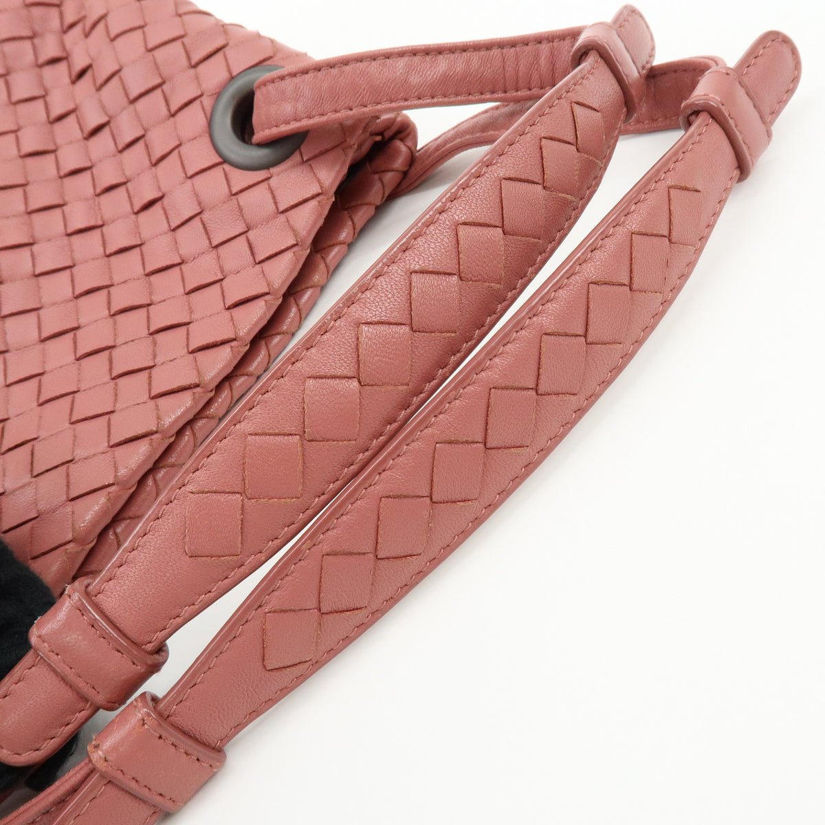 BOTTEGA VENETA Intrecciato Leather Hand Bag Shoulder Bag Pink