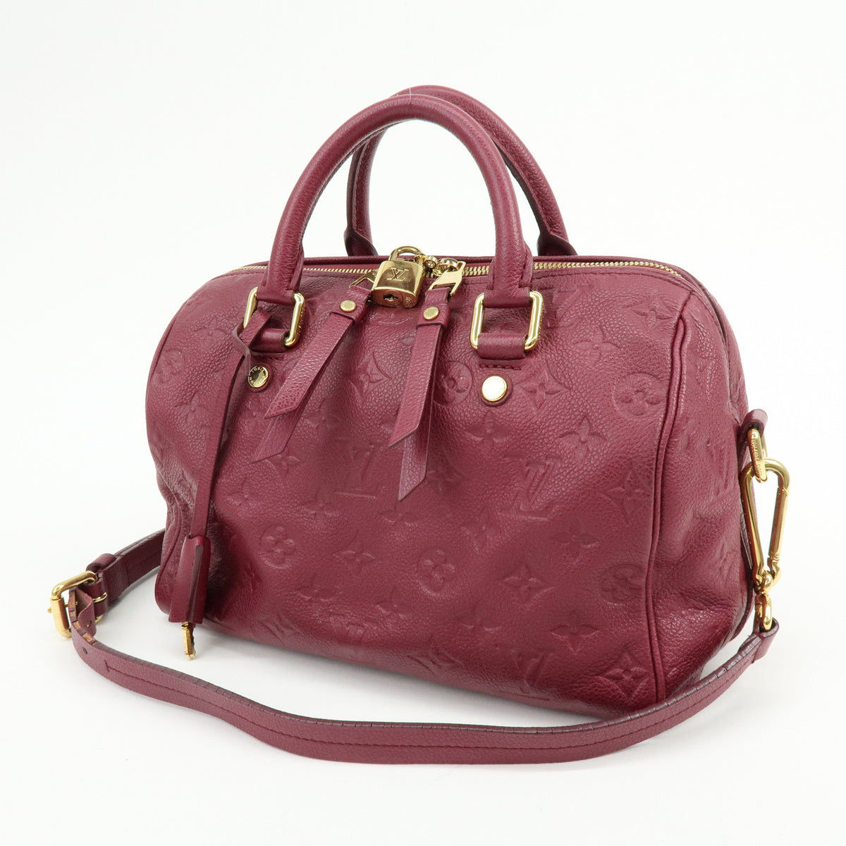 Louis Vuitton Monogram Empreinte Speedy Bandouliere 25 Aurore M40764