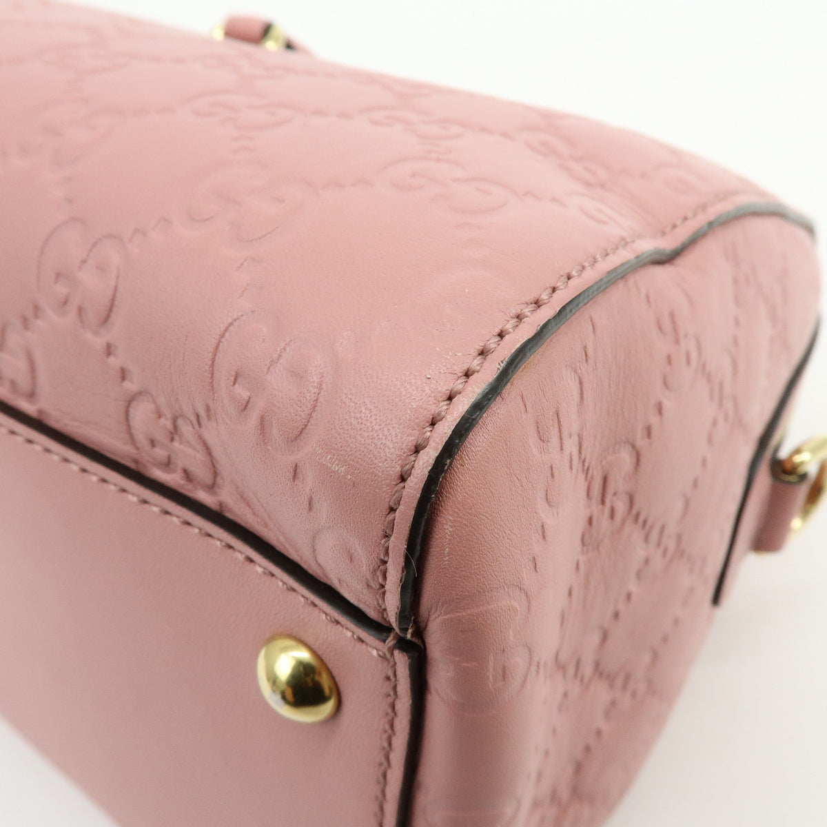GUCCI Guccissima Leather 2Way Shoulder Bag Hand Bag Pink 453573