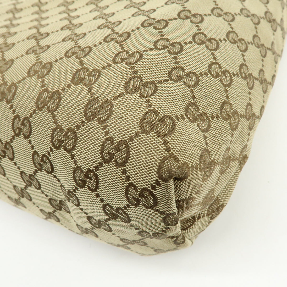 GUCCI Sherry GG Canvas Leather Shoulder Bag Crossbody Bag Beige 189751