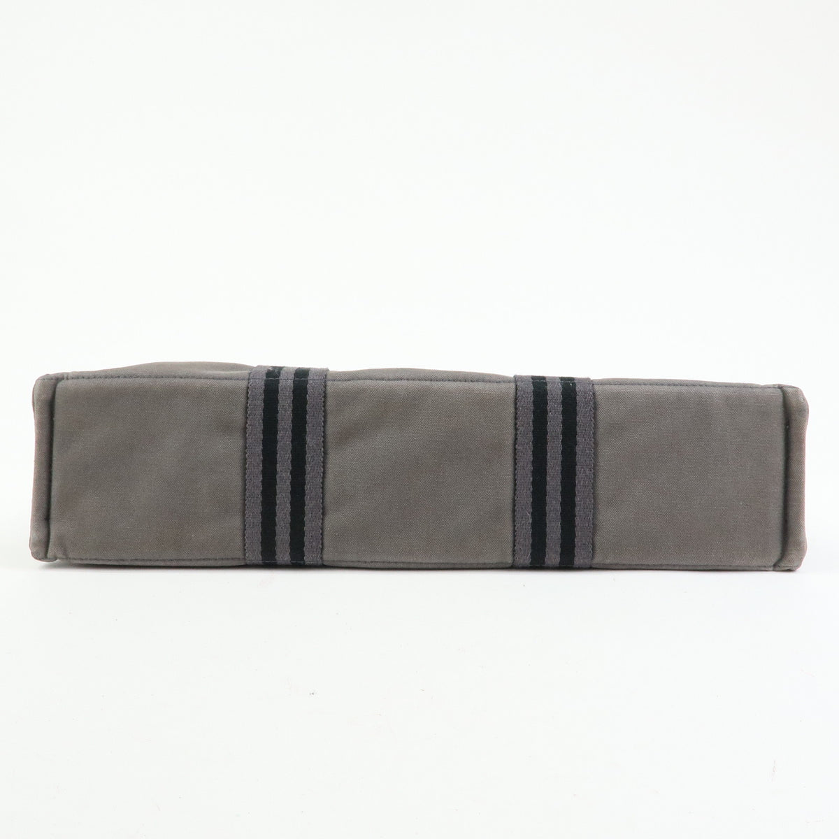 HERMES Herline Fourre Tout MM Canvas Tote Bag Grey Black