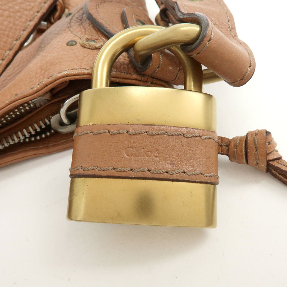 Chloe Paddington Hobo Leather Shoulder Bag Brown