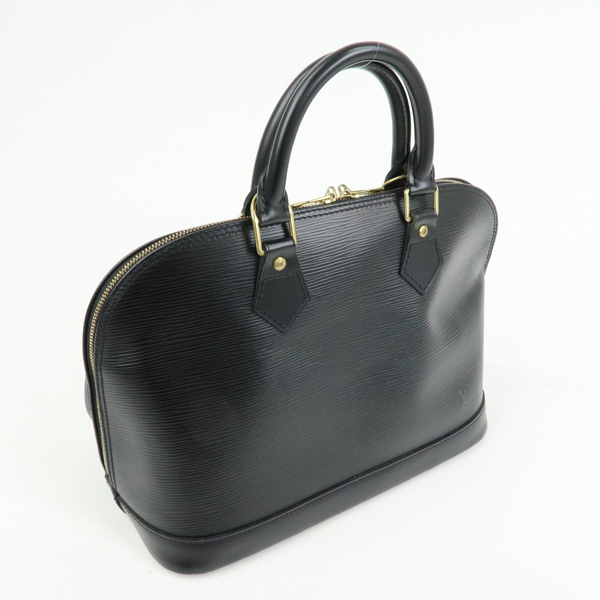Louis Vuitton Epi Alma Leather Hand Bag Noir Black M52142