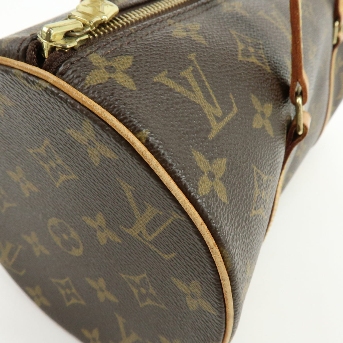 Louis Vuitton Monogram Papillon 30 Hand Bag Brown M51385
