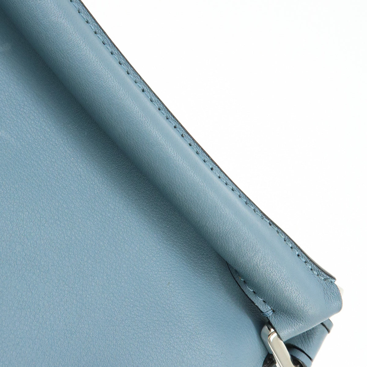 LOEWE Anagram Puzzle Leather 2Way Bag Hand Bag Shoulder Bag Light Blue
