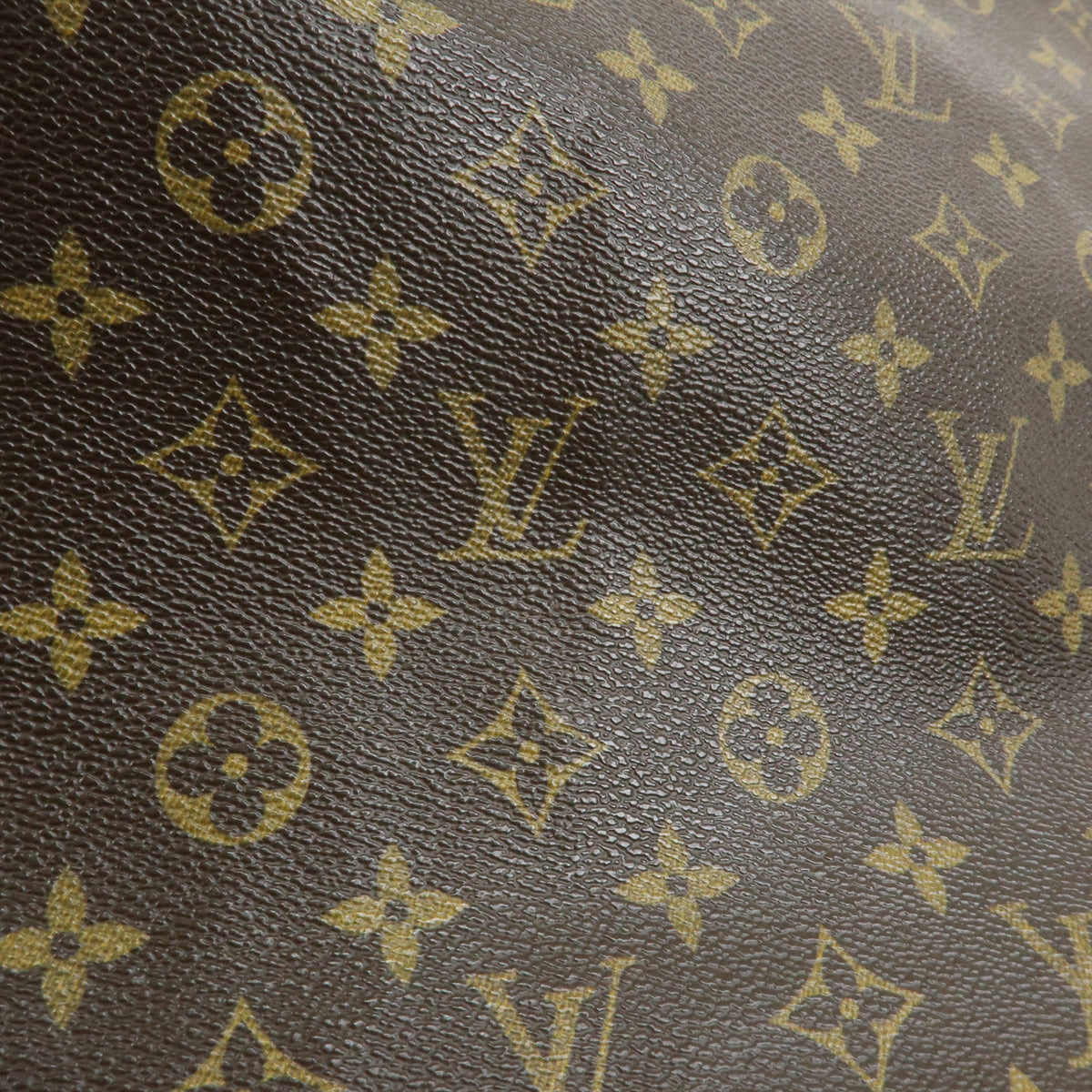 Louis Vuitton Monogram Sac Plat Tote Bag Hand Bag Brown M51140