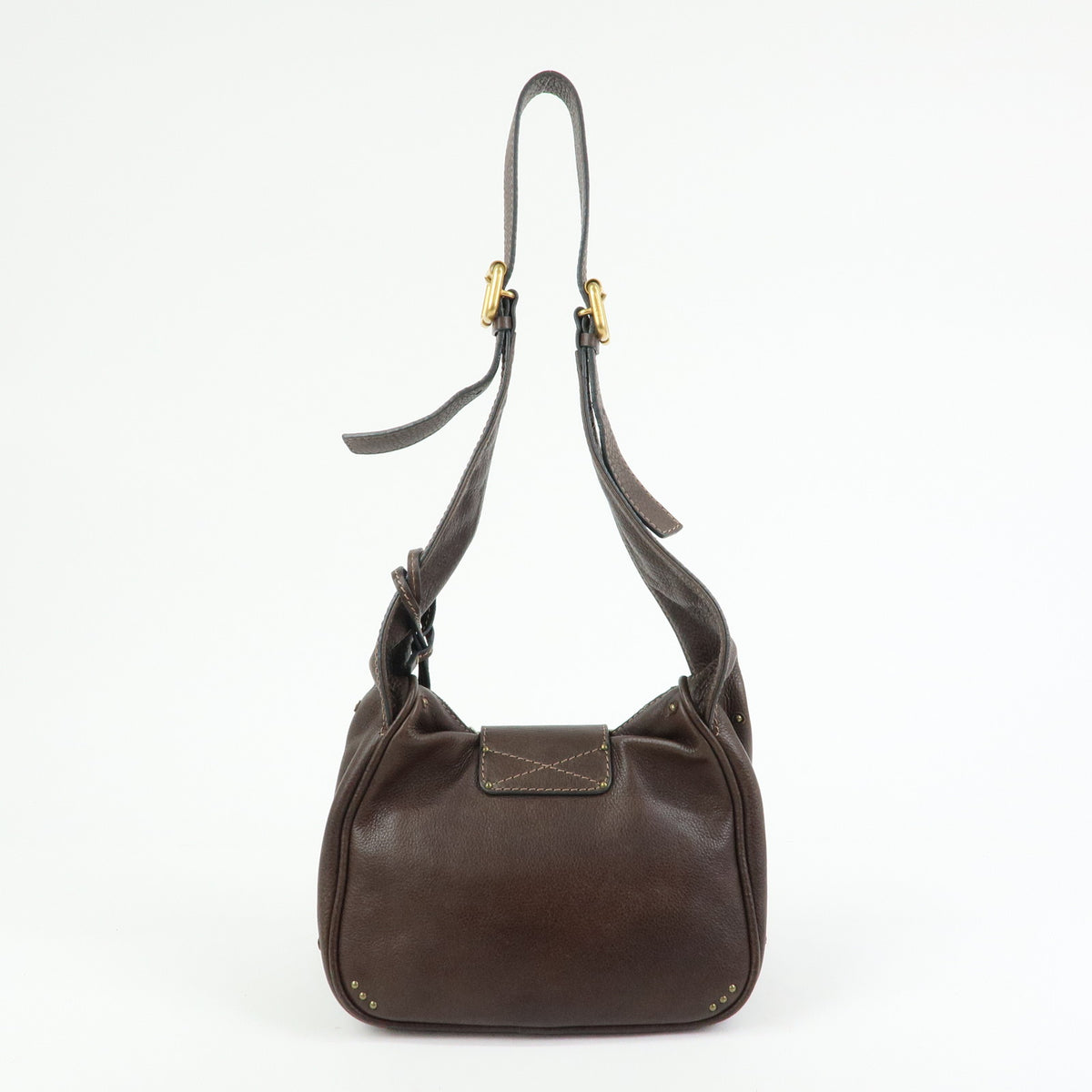 Chloe Paddington Leather Shoulder Bag Crossbody Bag Brown Pink