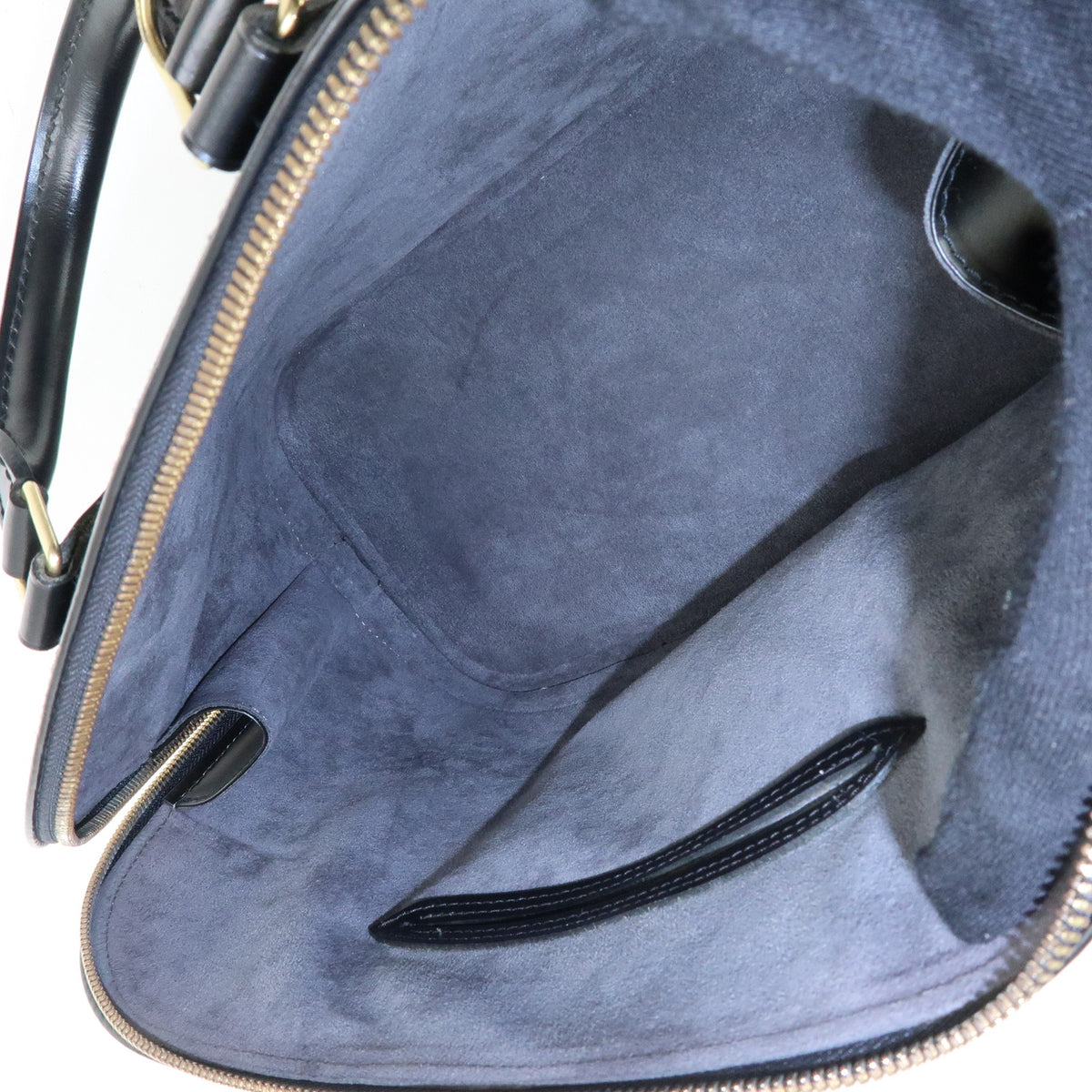 Louis Vuitton Epi Alma Leather Hand Bag Noir Black M52142