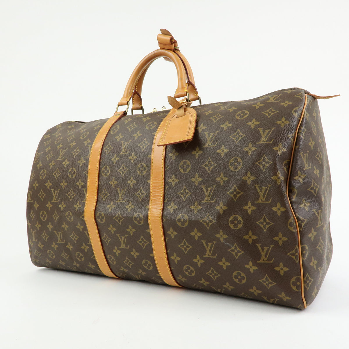 Louis Vuitton Monogram Keep All 55 Boston Bag Brown M41424