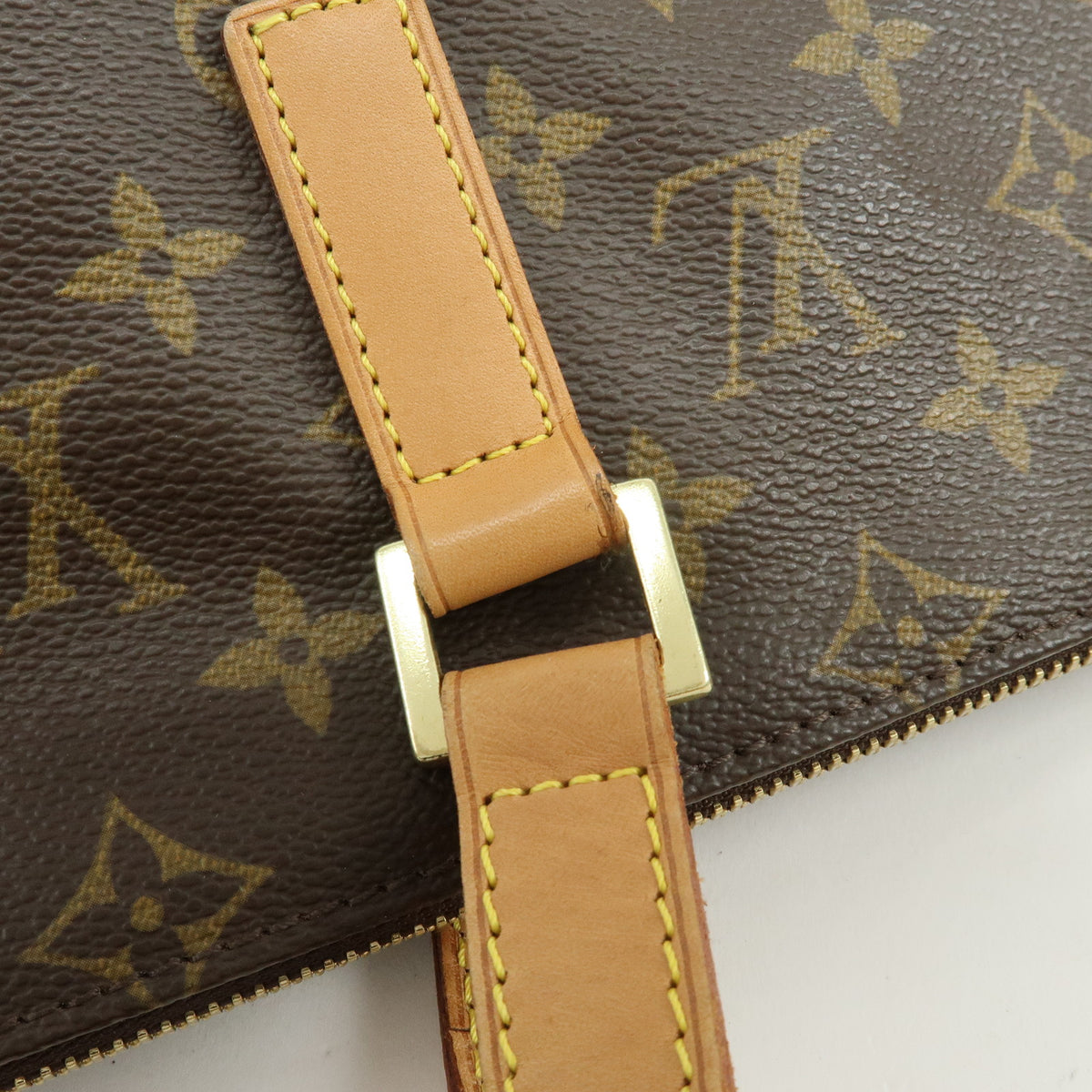 Louis Vuitton Monogram Cabas Mezzo Tote Bag Shoulder Bag Brown M51151