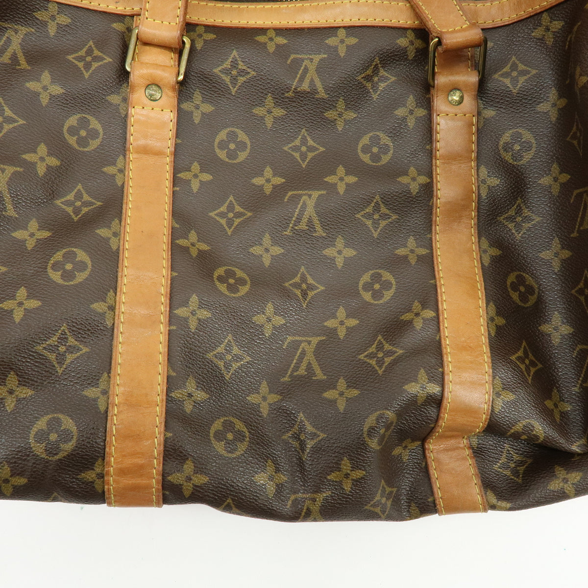 Louis Vuitton Monogram Sac Souple 55 Boston Bag Brown M41622