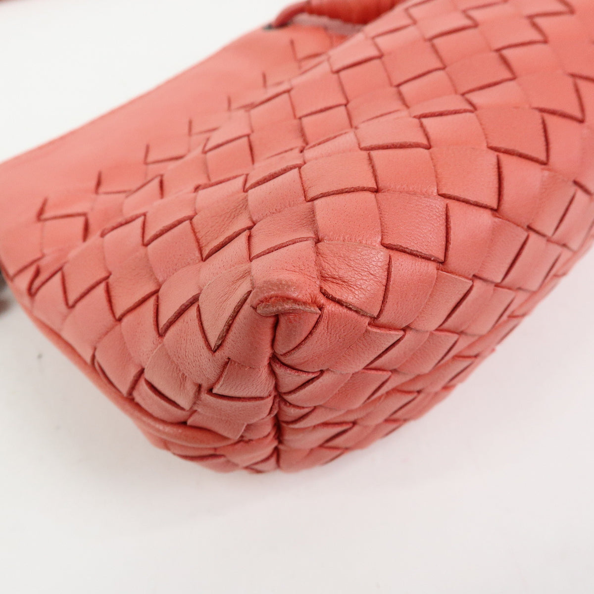 BOTTEGA VENETA Intrecciato Leather Hand Bag Shoulder Bag Pink 120773