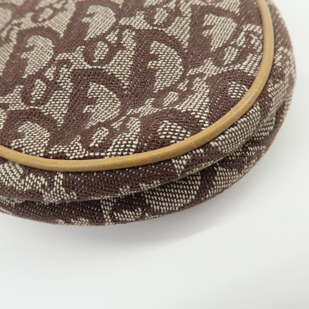Christian Dior Saddle Pouch Trotter Jacquard Canvas Shoulder Bag