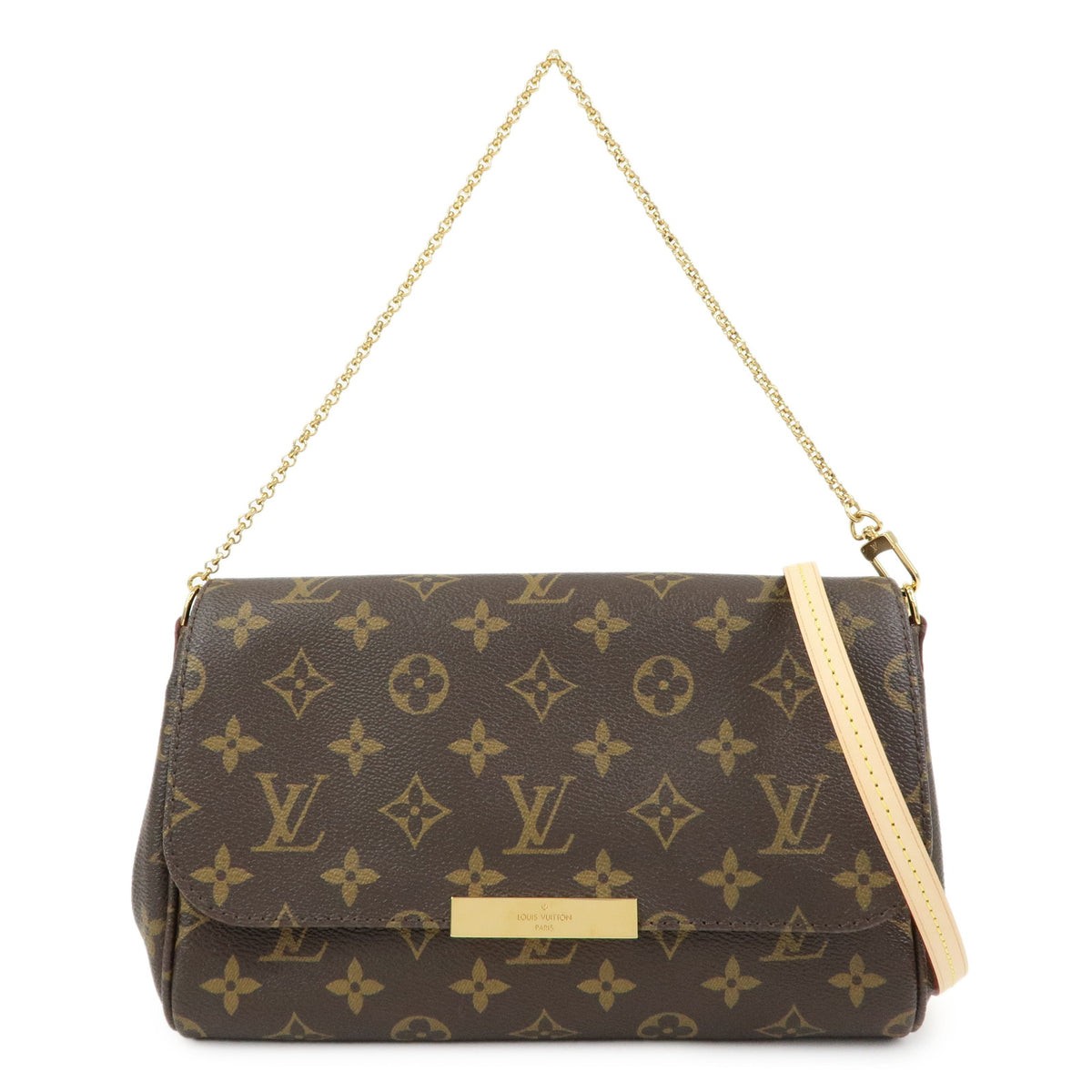 Louis Vuitton Monogram Favorite MM Shoulder Bag Brown M40718