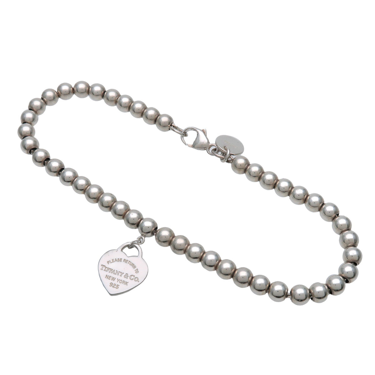 Tiffany & Co Return to Tiffany Mini Heart Tag Beads Bracelet SV925